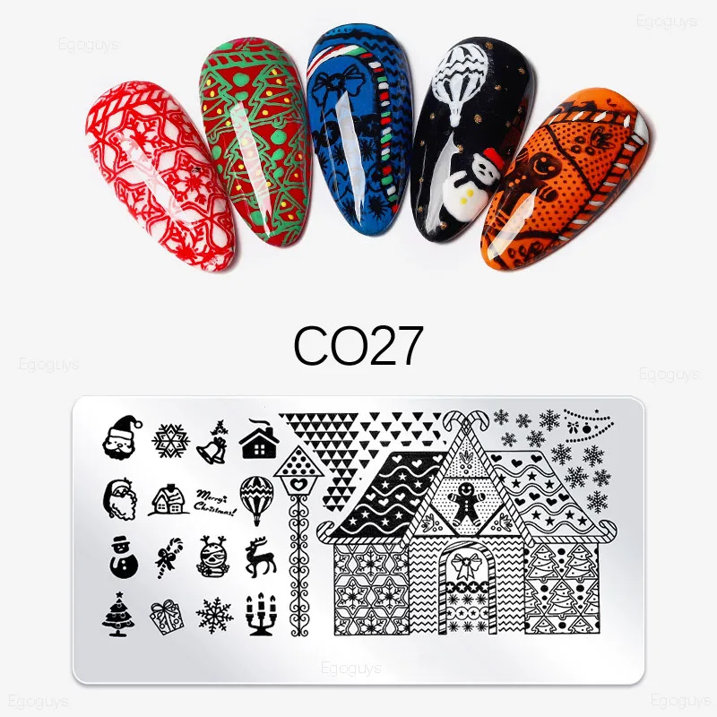 1 шт. трафареты из нержавеющей стали для маникюра|Шаблоны дизайна ногтей| |