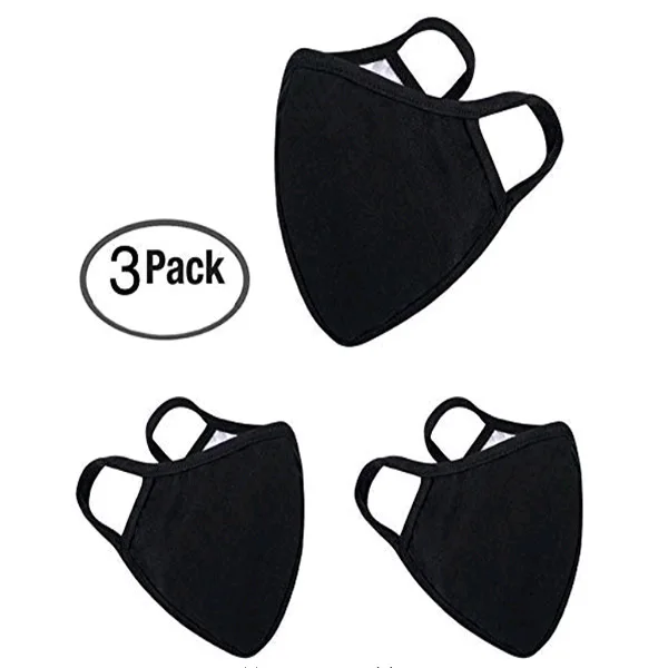 

New 3 Packs Dust Masks Household Cleaning Masks Black Washable and Reusable Three Masks Anti Dust