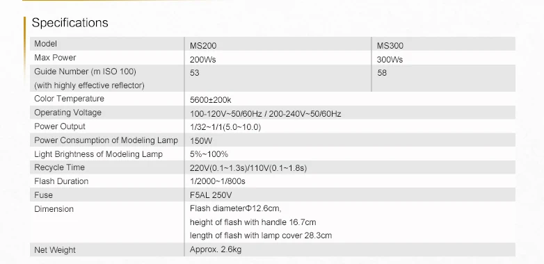 Godox MS200 200W или MS300 300W Bowens Mount Flash 2,4G встроенный беспроводной приемник легкий компактный и прочный студийная лампа