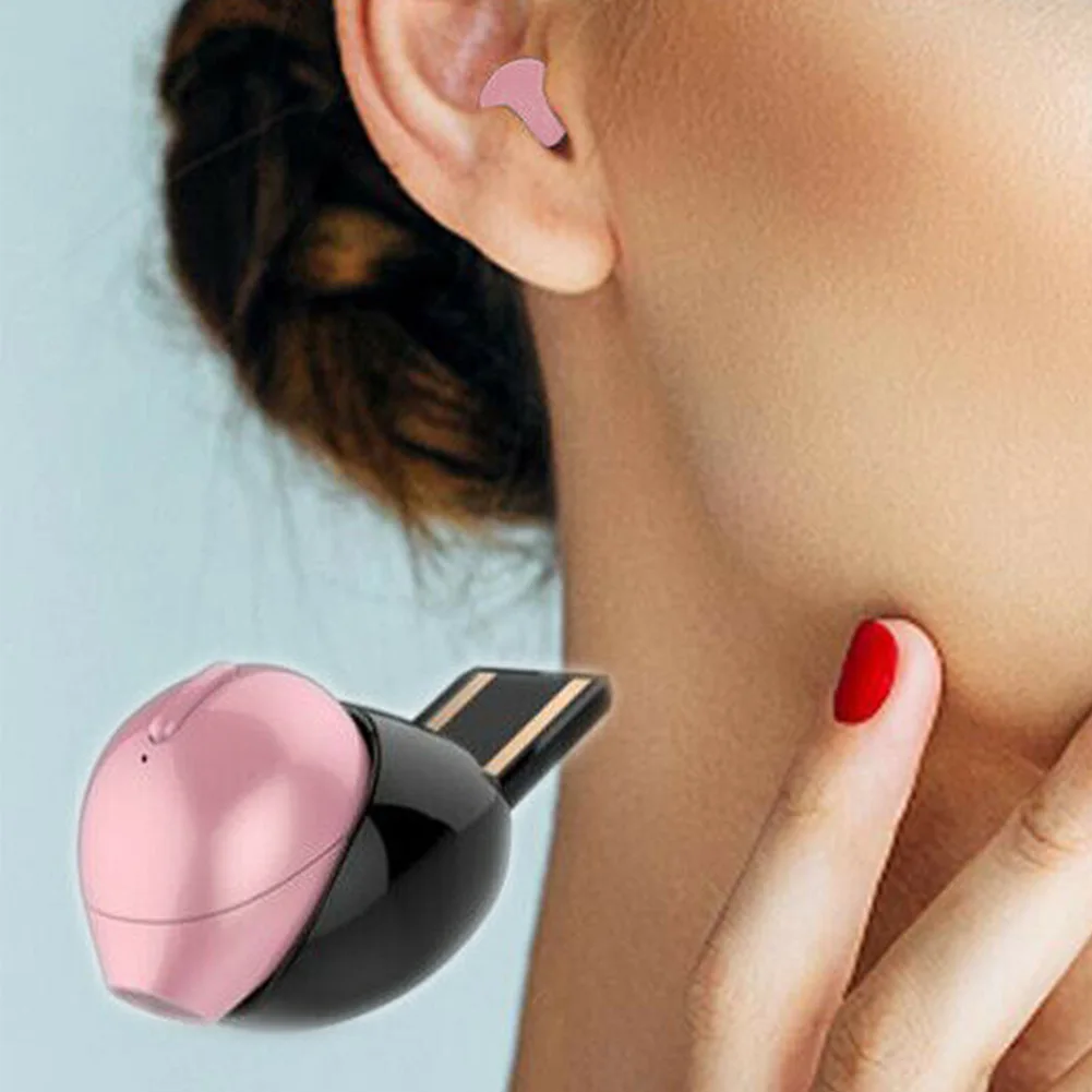 Наушники стерео музыка мини невидимые Bluetooth наушники портативные спортивные вкладыши эргономичная Мода с зарядной базой HIFI аудио
