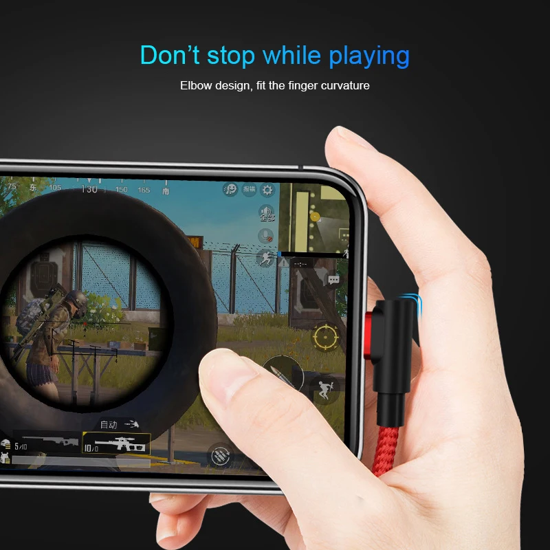 Магнитный кабель Micro USB 90 градусов Тип C для быстрой зарядки Samsung S8 S9 Huawei P20 P30