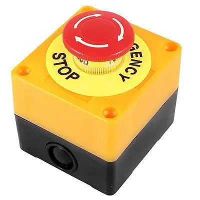 

AC 660V 10A Plastic Shell Red Sign Emergency Stop Mushroom Push Button Switch