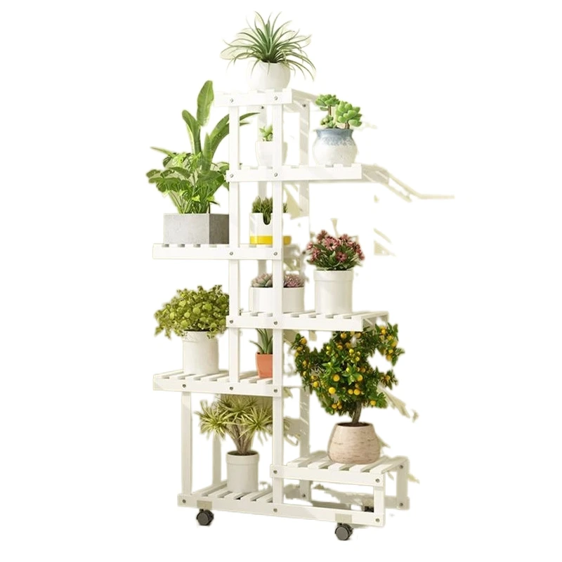 Деревянные полки для помещений Para Plantas Escalera гостиной Estanteria Jardin растения на
