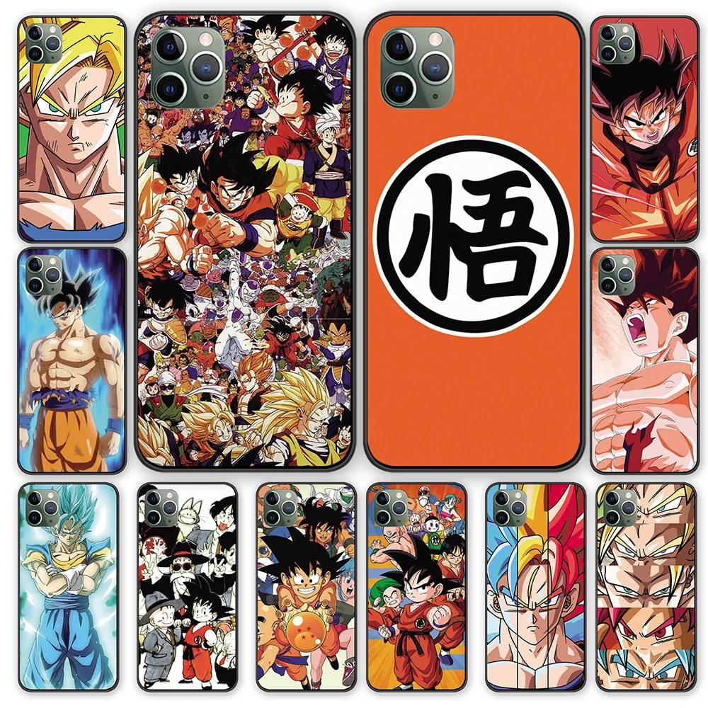 Dragon ball z goku comic черный чехол ТПУ для iPhone 5 5S 6 6s 7 8 Plus X XS XR 11 Pro Max | Мобильные телефоны и