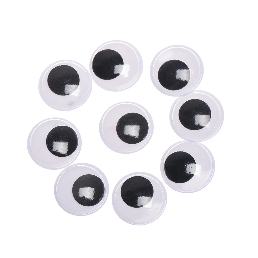 100Pcs/Pack Plastic Doll Eyes DIY Dolls Stuffed Toys Eye Puppet Dinosaur Eyes Not Self-adhesive Plush Doll Accessories 5