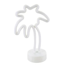 HHO-неоновые вывески с кокосовой пальмой, светодиодный неоновый светильник с держателем для Вечерние Декорации стола, сезонный Декор для дома