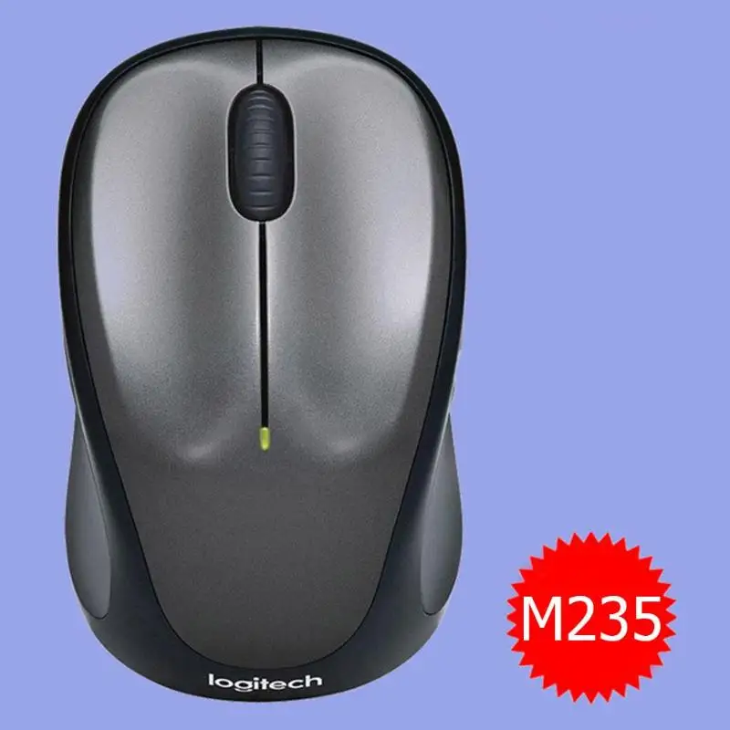 Беспроводная оптическая мышь-приемник с usb-разъемом logitech M235 1000 dpi 2,4 GHz, 3 кнопки, оптическая мышь для ноутбуков, ПК, Прямая поставка