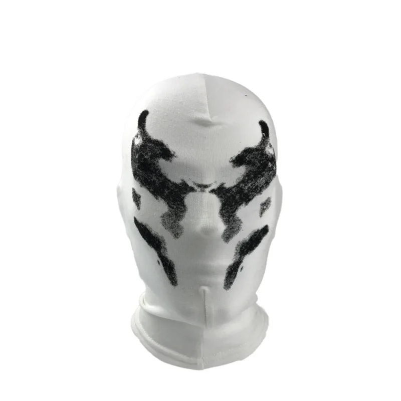 easy mens halloween costumes Inkblot Mask Color Change Watchmen Rorschach Mask Walter Kovacs Cosplay White Mask Halloween Costume Party Full Face Headwear best halloween costumes