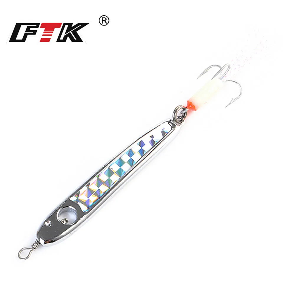 

FTK 1 шт. металлическая приманка для джиггинга 82 мм/87 мм/95 мм/112 мм 40 г/50 г/80 г/100 г, рыболовная приманка 3Deyes, светящаяся жесткая приманка, Тонущая приманка, крючки для ложки, приманка