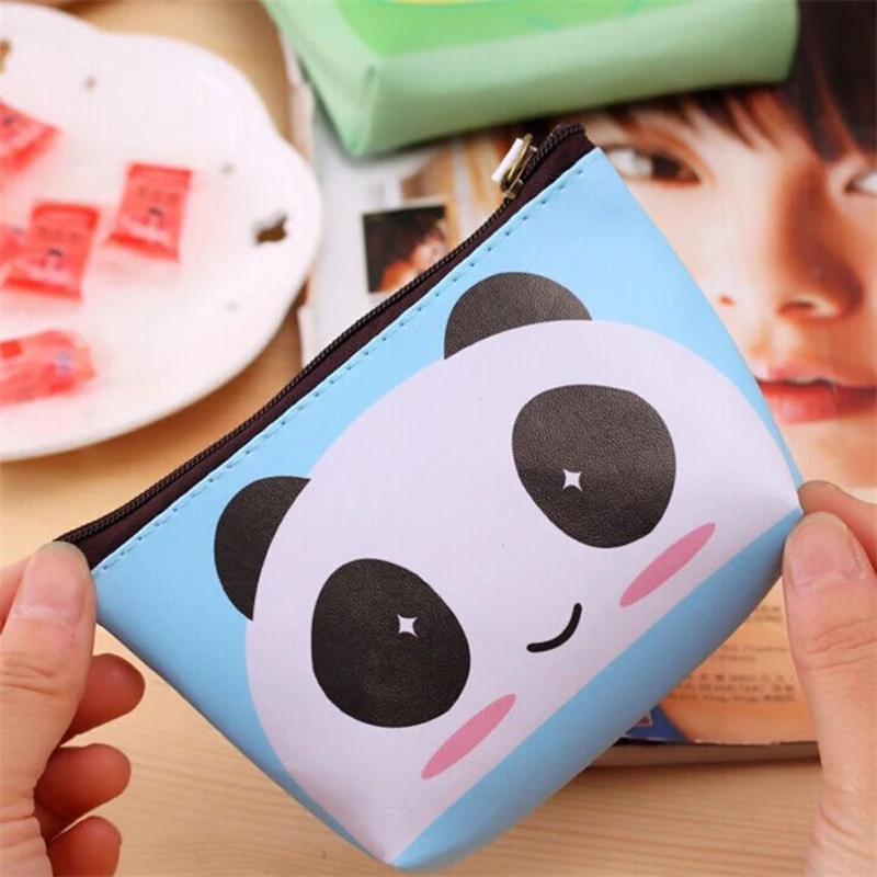 Новинка 2019 кошелек Kawaii 10*8 см из искусственной кожи с пандой совой животными