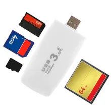 Все в 1 Высокоскоростной USB 3,0 флэш-карт памяти и адаптер для карт 5 Гбит/с для ПК ноутбука