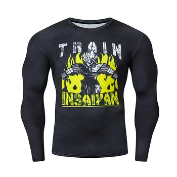 

Fashion 3D Print Dragon Ball Z Goku T-shirt Compression Shirts Fitness Anime Men Harajuku Brand Gym Clothing Funny T-shirts