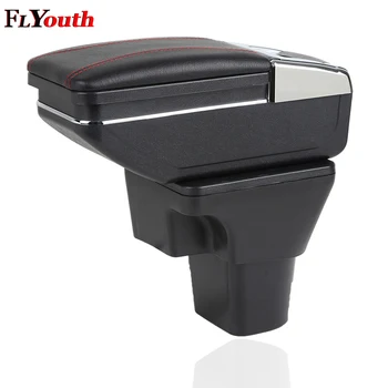 

For Hyundai Accent 2006-2011 Car Armrest Box Central Store Content Box With Cup Holder Ashtray Interior Car-Styling Accessories