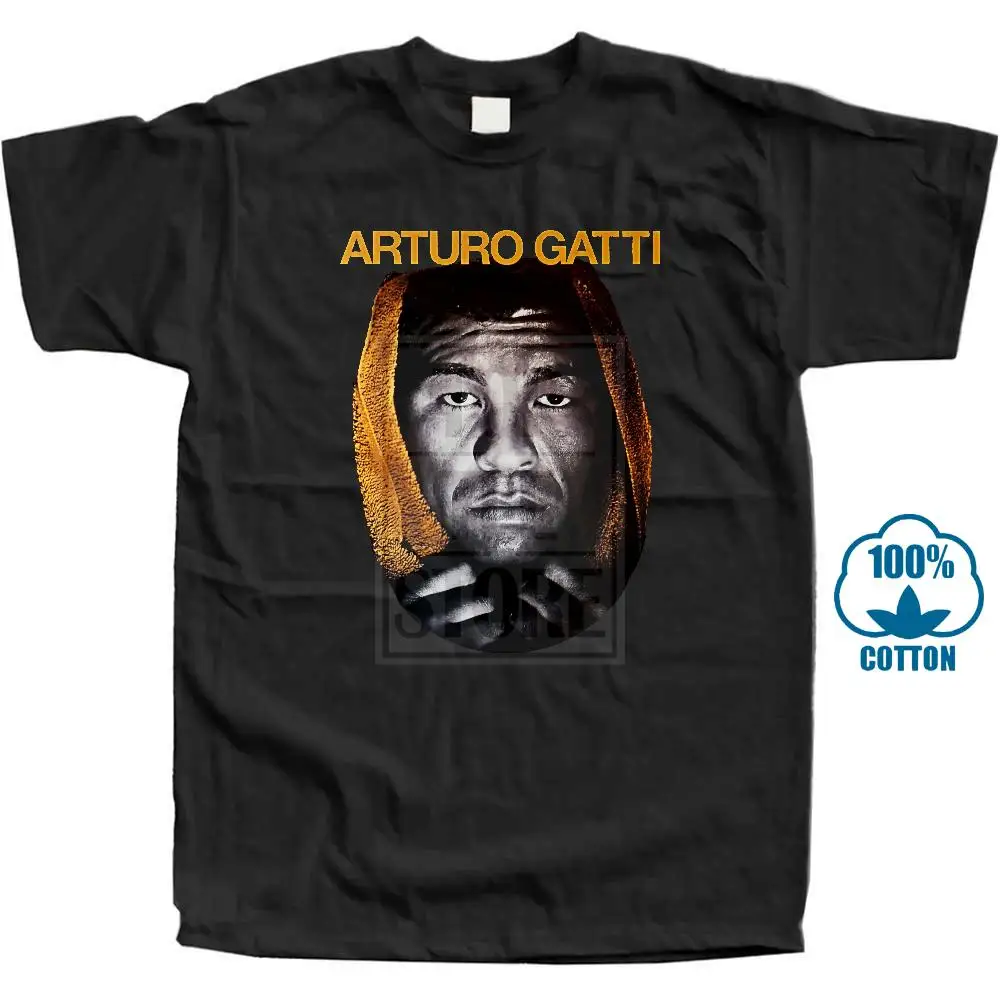 Новинка Arturo Gatti Boxer Poae Мужская черная футболка с коротким рукавом размер от S до 5Xl