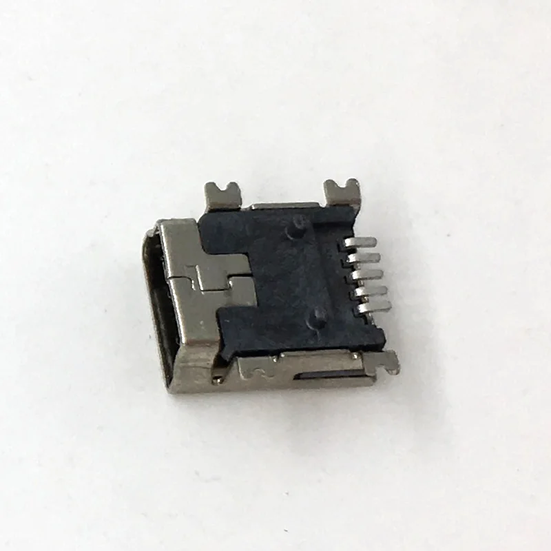 1000pcs Mini USB 5pin Female Socket Connector 4foot for Tail Charging Mobile Phone
