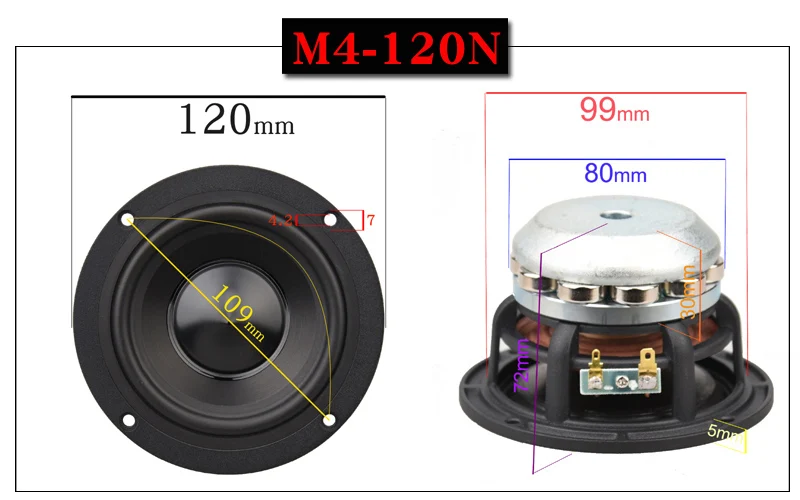 Hifidiy viver alta fidelidade 4 6.6.5inch120153182mm puro