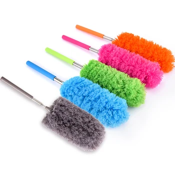 

Telescopic microfiber removing duster brush anti-static brush Soft does not lose hair static for home for cleaning furniture
