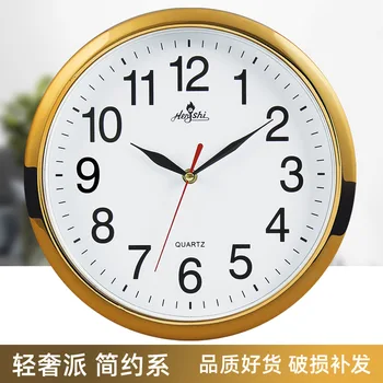 

12 Inch Wall Clock Kitchen Gold Clock Mechanism Silent Clocks Wall Home Decor Modern Bedroom Living Room Wandklok Gift FZ494