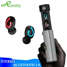 Roreta HBQ Q67 TWS беспроводные Bluetooth наушники мини наушники 3D стерео Спортивная гарнитура с двойной микрофон для iPhone IOS