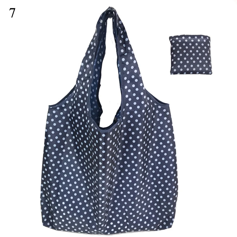 Eco Shopping Travel Shoulder Bag Oxford Tote Handbag Folding Reusable Cartoon - Цвет: 7