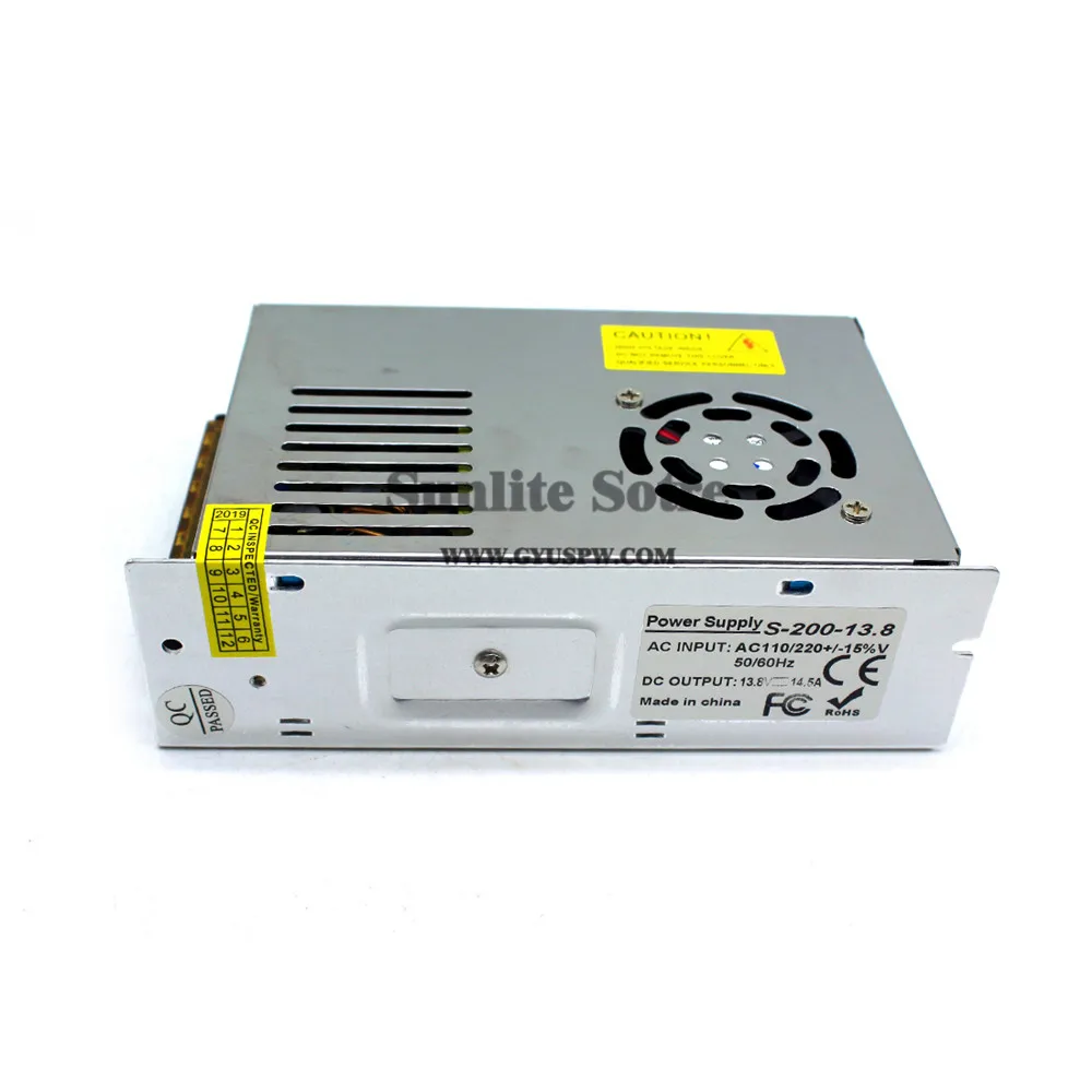Переменный 13,8 V 200W источник питания светодиодный преобразователь драйвера 220V 110V AC DC13.8V источник питания для CCTV камеры Stpper CNC лампы