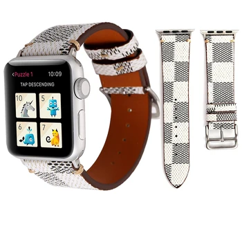 

Leather Bands for Apple Watch Band Men Women Replacement Genuine Leather Strap for iWatch Series 5 4 3 2 1 Sport and Edition