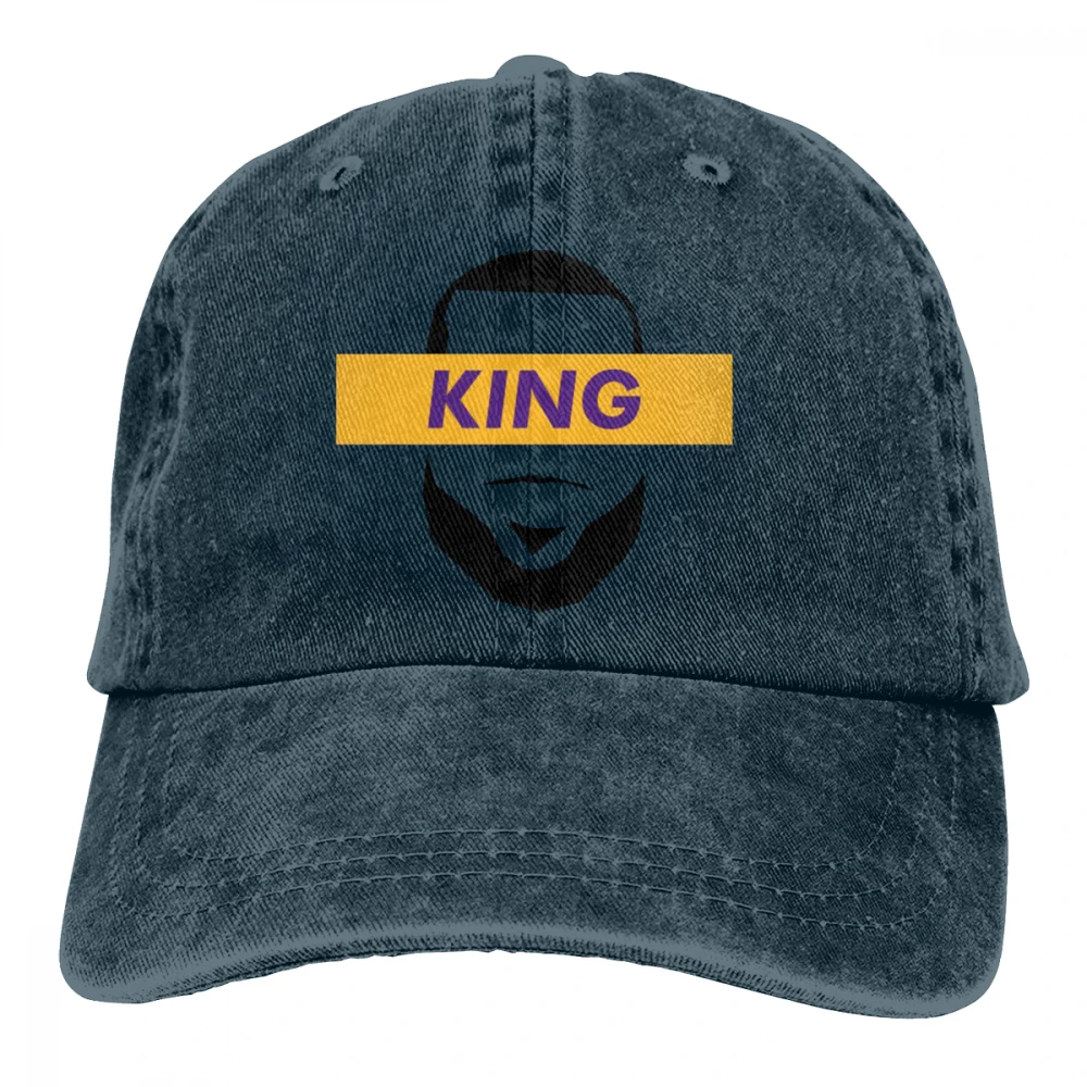 LA King Casquette глубокий Хизер унисекс Мужские Женские джинсовые бейсболка с ремешком кепки Регулируемый Гольф папа шляпа