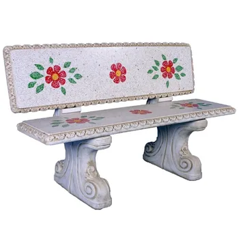 

Bank Mara with Backrest 145cm. For garden or outside of concrete-Polished stone 145cm.