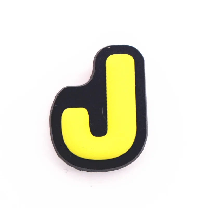 Single Sale 1Pcs Shoe Charms Decoration 26 English Letters Free Combination Shoe Accessories for croc jibz Kid's Party X-mas