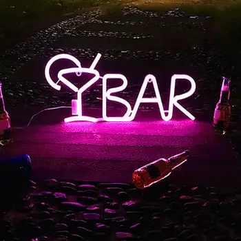 

LED Neon Light BAR Letters Shaped Night Light Shop Signs Light for Party Bar Home Decor