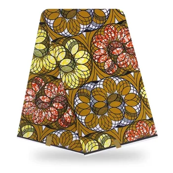 

Veritable Cotton Ankara Fabrics 100%Soft High Quality Sewing Material Real African Wax Prints Fabric 6Yards/Pcs VS14-85