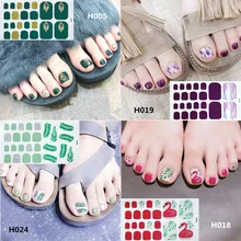 22 стикеров/листов, наклейки для ногтей, водонепроницаемые, модные, для ногтей, наклейки для ногтей, полное покрытие, клейкие, фольгированные наклейки для маникюра, наклейки
