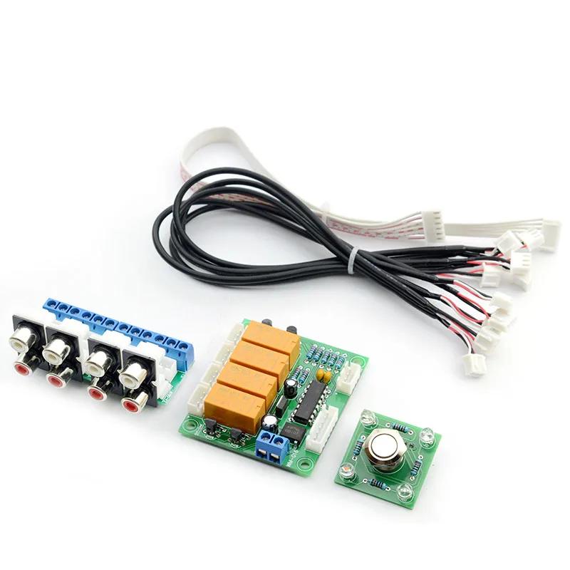 Relay 4 Way o Input Signal Selector Switching RCA o Input Selection Board Finished Product 