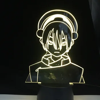 

Toph Beifong Avatar the Last Airbender 3D Led 16 Colors Light Japanese Anime Remote Control Base Table Lamp Holiday Deal