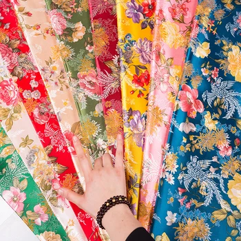 

Silk damask clothing fabric brocade jacquard fabrics pattern sewing material for cheongsam kimono of DIY fabric for dress