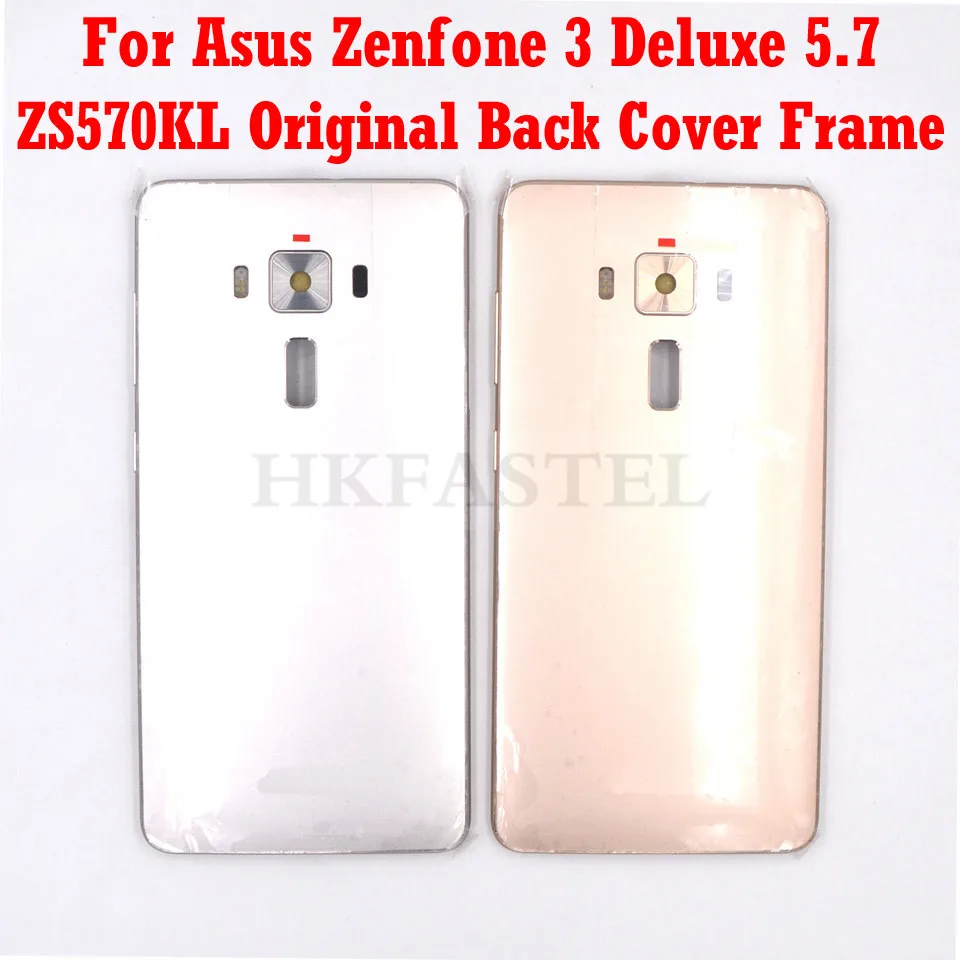 ZS570KL корпус для Asus Zenfone 3 Deluxe 5,7 ZS570KL задняя крышка батарейный отсек объектив камеры с кнопкой громкости питания