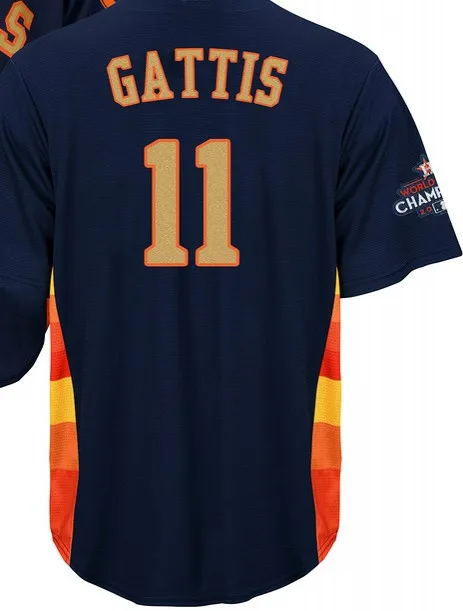 For men А+++ качество для мужчин золото Хьюстон 11 Гаттис Astros 15 Beltran 16 Mccann 20 Preston Tucker 22 Josh Reddick Джерси - Цвет: For men