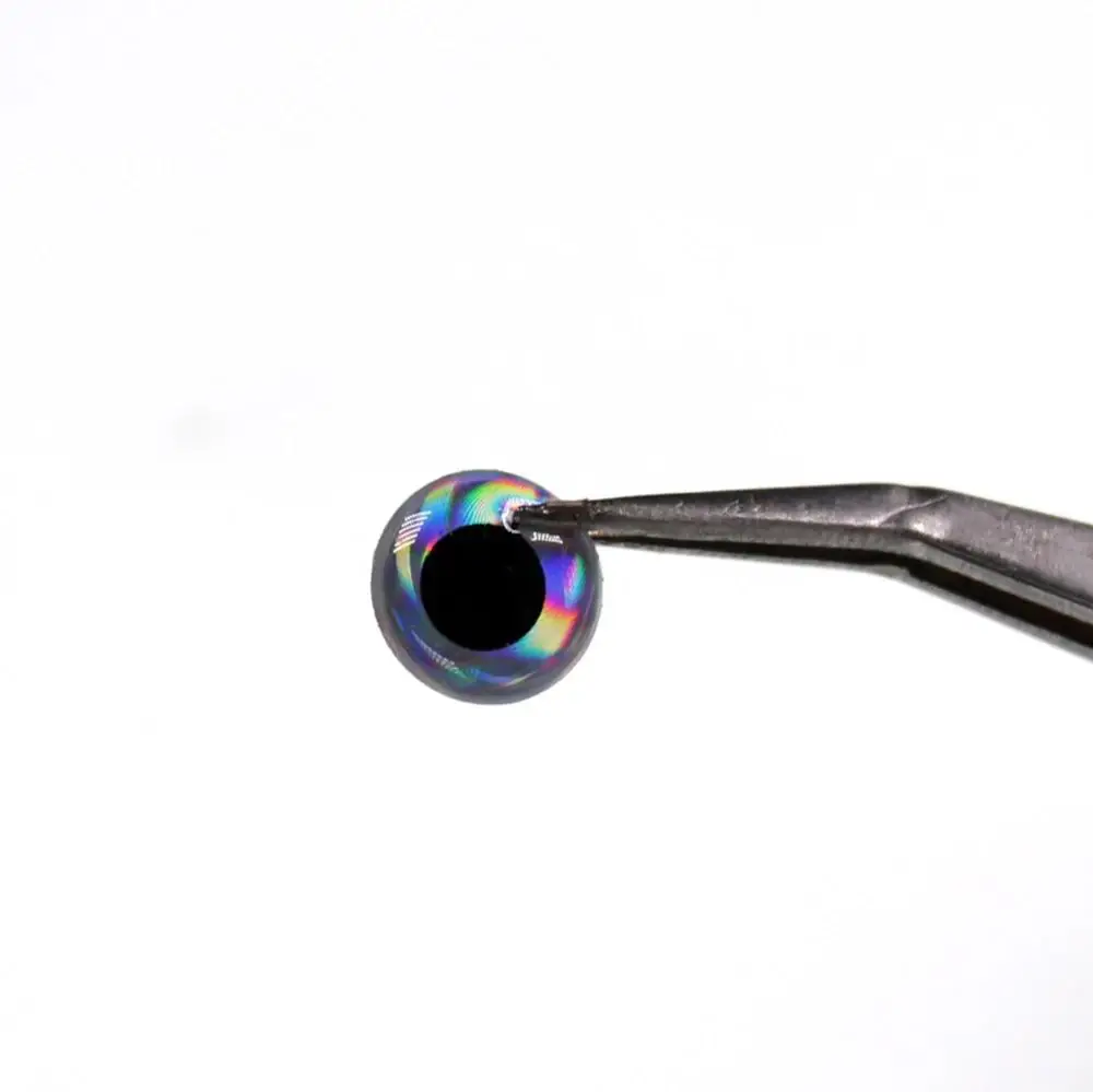 [100PCS] 3D  Eyes for Lure Making Fly Tying Stick Fishing Silver 3mm 4mm 5mm 6mm 7mm 8mm 9mm 10mm 11mm 12mm 14mm 16mm 18mm 20mm 6