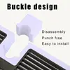 Bathroom Shelf Shampoo Tray Stand No Drilling Floating Shelf Wall Shower Storage Holder Rack Organizer Household Item 4