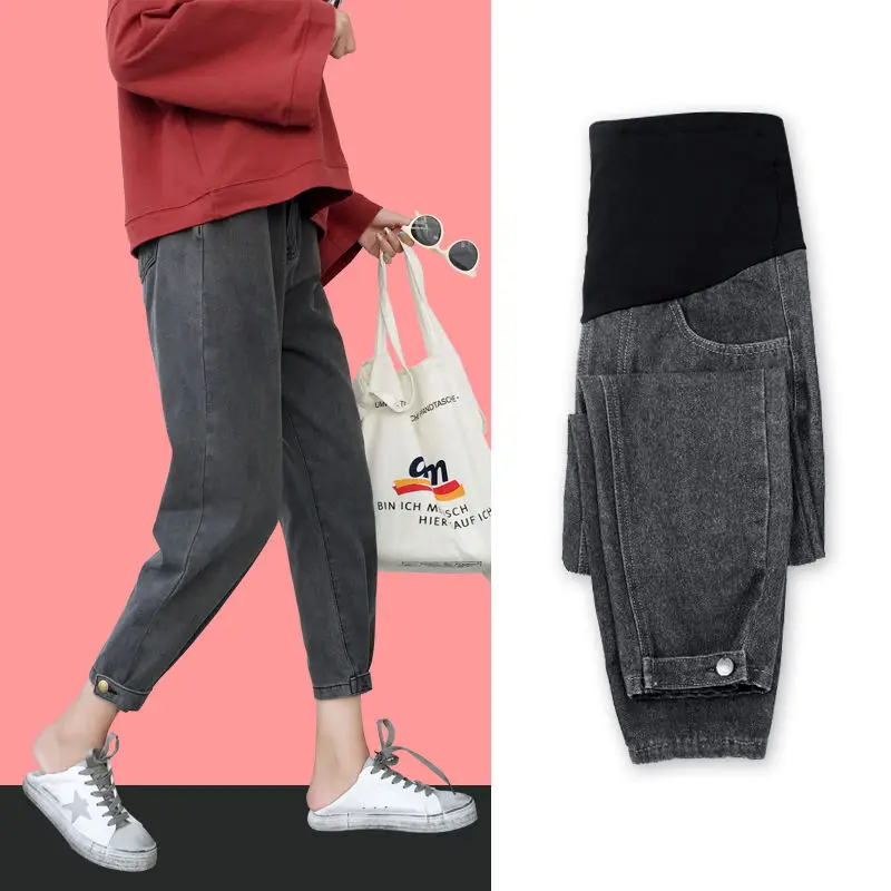 Модель 2020 года джинсы для беременных женщин и брюки весенняя осенняя одежда