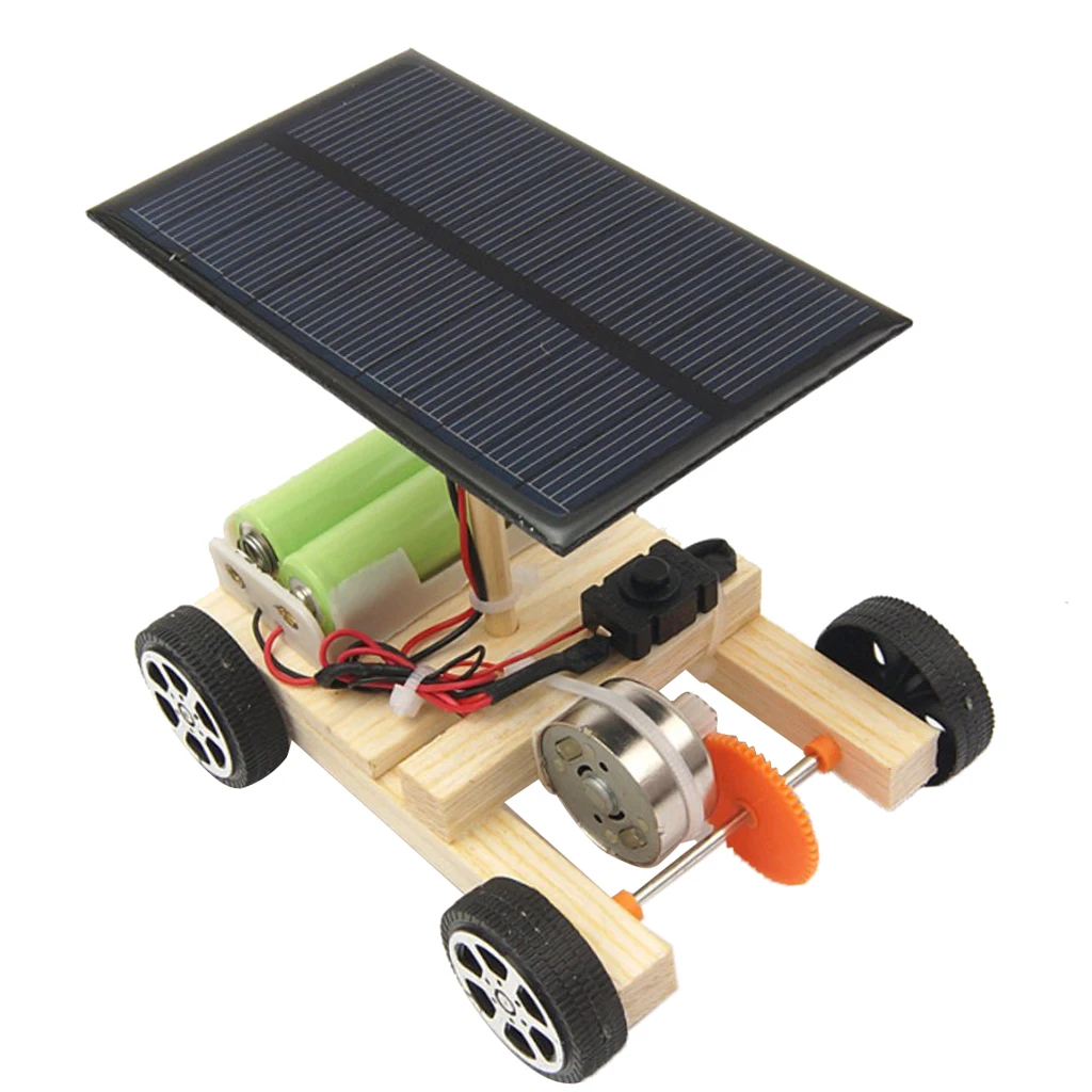 Physics Science Education Solar Kids Car Model Electric Motor Experiment, 5v Low Power, Smart IQ Training Toy