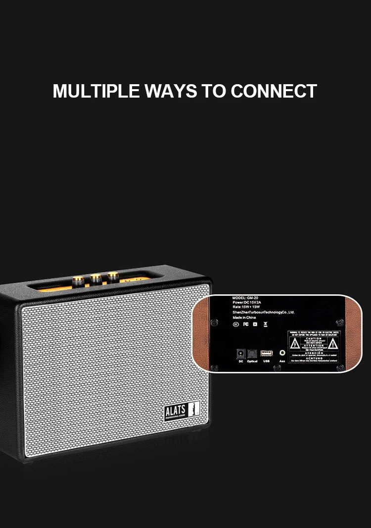 HiFi без потерь WiFi деревянный динамик оптический AUX FM беспроводной рок музыка открытый портативный Топ Роскошный громкий динамик Bluetooth Сабвуфер