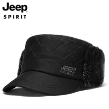 JEEP SPIRIT, зимние шапки для мужчин, Флисовая теплая шапка, мужская шапка с защитой шеи и ушей, регулируемая зимняя шапка, мужская шапка, Gorros Mujer Invierno