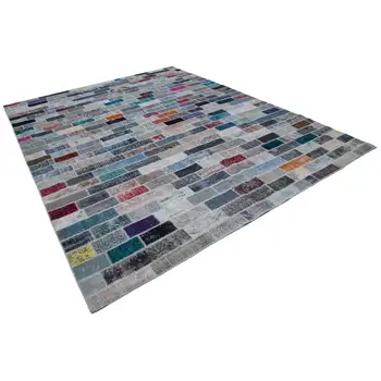 

302x391 Cm Multicolor Handmade Patchwork Rug-10x13 Ft