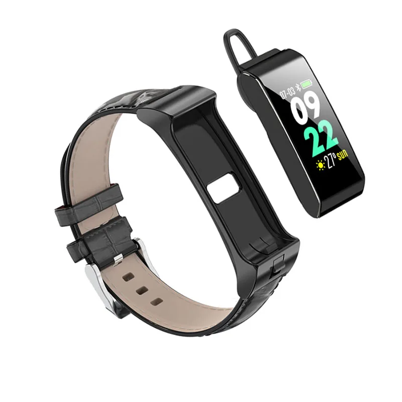Fghgf b3s smart Bracelet Bluetooth headset integrated AI voice heart rate blood pressure app information push