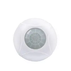 Инфракрасный детектор сигнализации для дома и офиса, круглый потолочный светильник, 360 градусов, проводной датчик движения PIR, мини-механизм