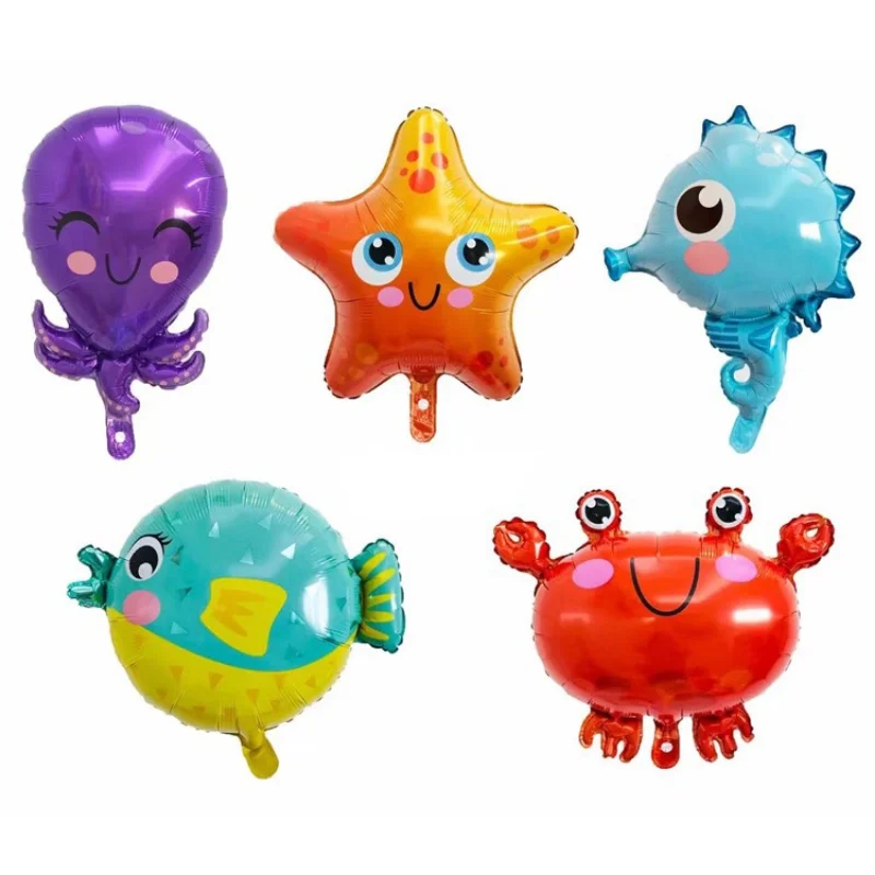 ミニチュアバルーン 2ピース 動物 魚 ヒトデ 魚 カメ 風船 誕生日 Aliexpress ホーム ガーデン