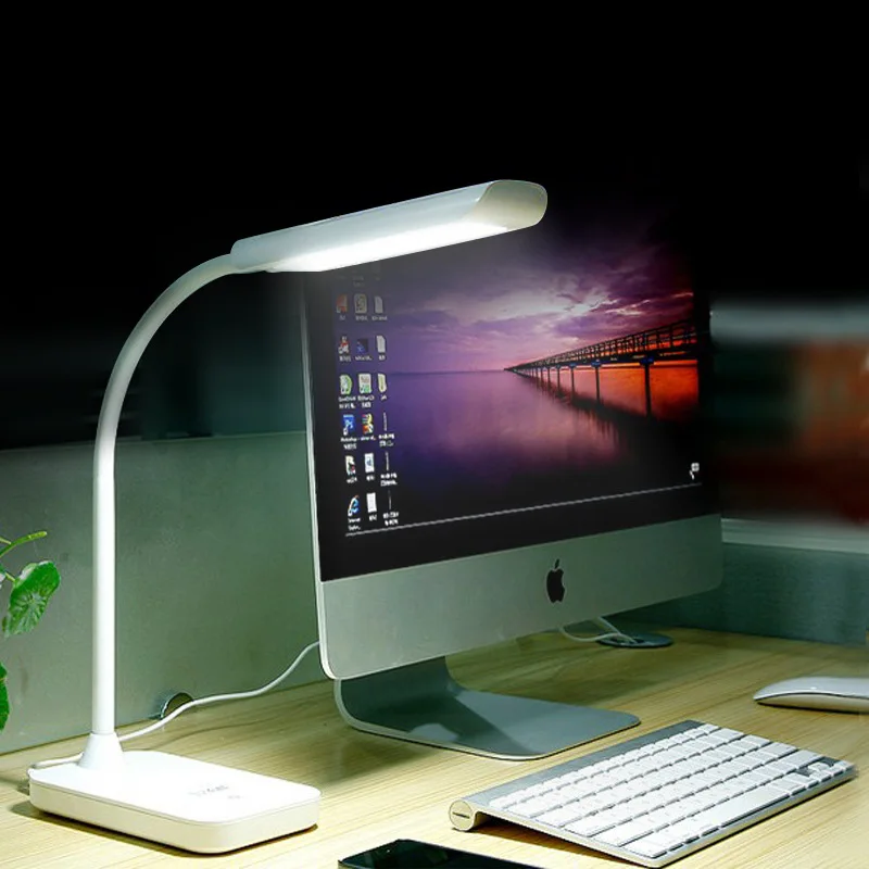 

LED Desk Lamp Modern USB Rechageable 3 Modes Dimming Table Lamps GY194 Flexible Touch Control Eye Protection LED Desktop Lights