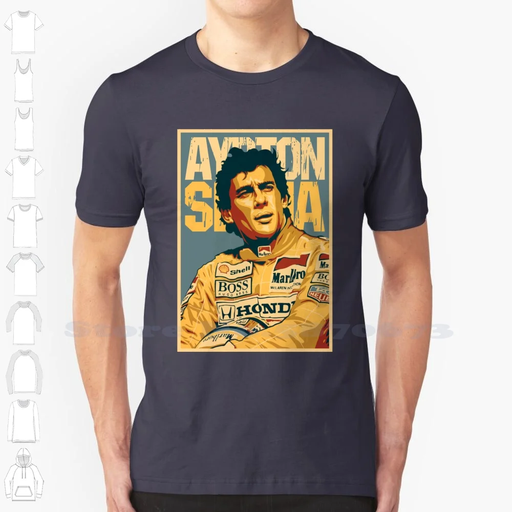 Let Me High Custom Funny Vendita Calda Tshirt Ayrton Senna Ayrton Senna Formula Racing Champion Circuit Brasile Grand Prix
