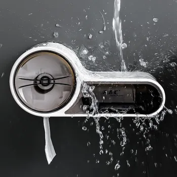 

Free Punching Multifunctional Tissue Box Wall Hanging Waterproof Toilet Paper Holder Plastic Storage Bathroom Accessories Box